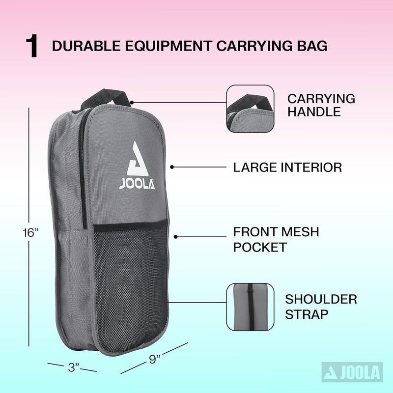 JOOLA Pickleball Paddles Set of 2 – Multiple Colors - Reinforced Fiberglass Surface – Lightweight, Durable, Beginner-Friendly Racket Design – Set Includes Balls & Bag – USAP Approved - Image 3